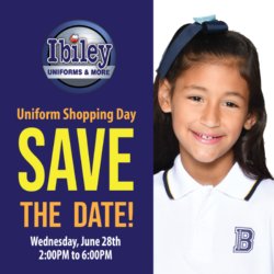 SAVE THE DATE- Ibiley Uniform Sale- June 28th from 2-6pm